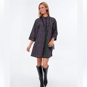 ⭐️NWT Tuckernuck Aubergine Tartan Indre Aubergine Tartan L⭐️